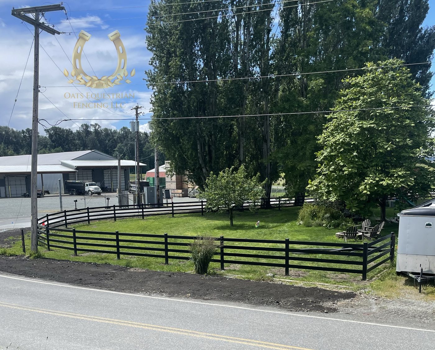 Horse fencing built by Oats Equestrian Fencing